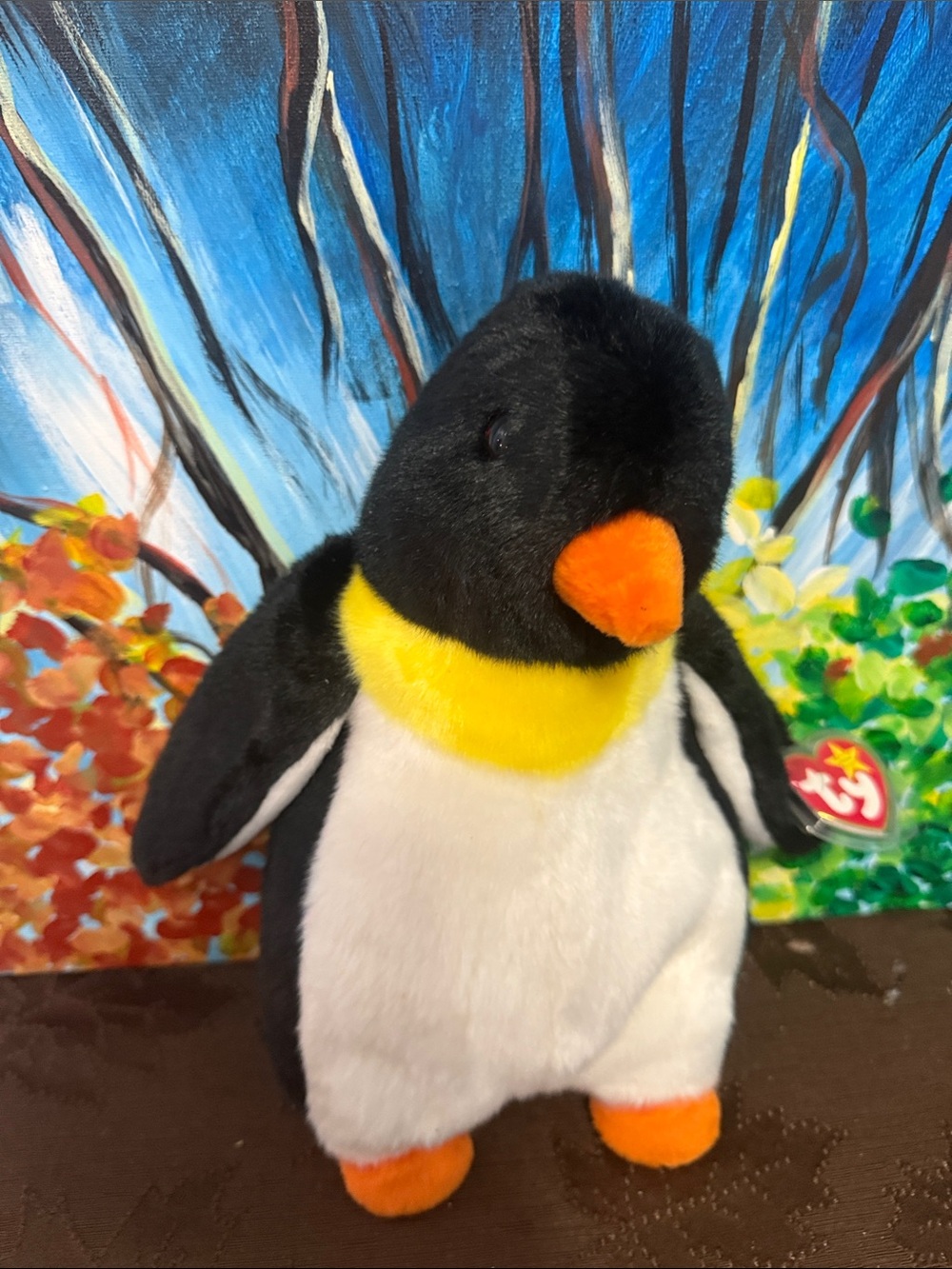 🐧2 For 14🐧Ty Beanie Buddies..Plush Penguin in Black, White, Yellow, Orange